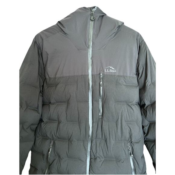 L.L. Bean Wind Challenger Stretch Down Men’s Jacket Coat Black Size L New - Picture 4 of 12